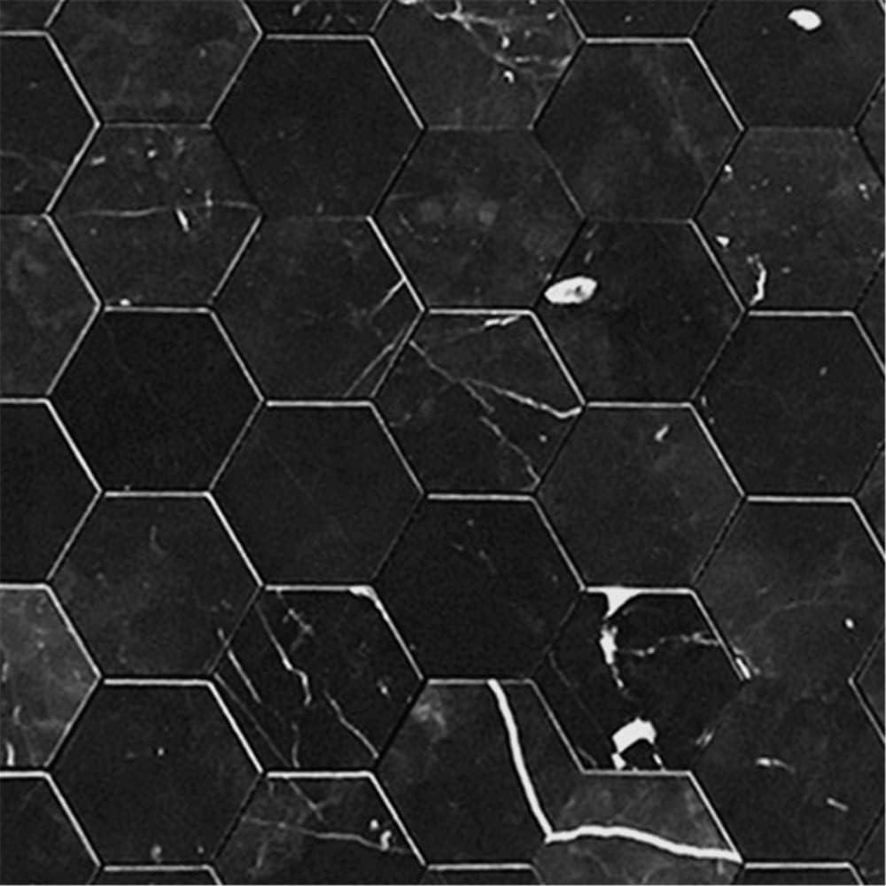 Nero Marquina Black Marble Hexagon Mosaic Tile for Kitchen and Bathroom