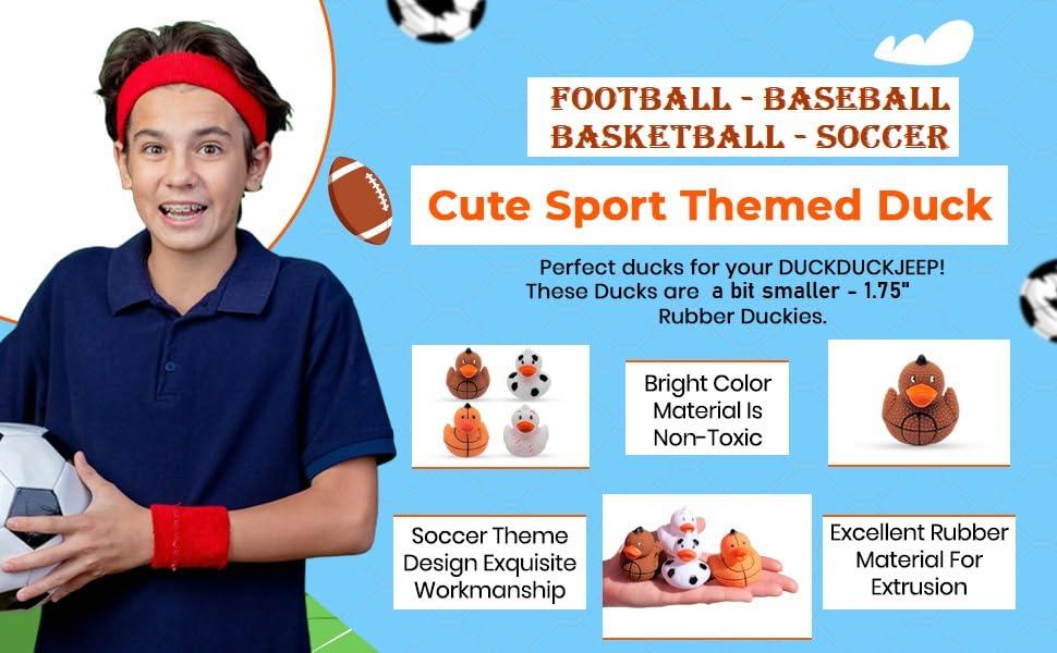 Sports Ducks - Pack of 12