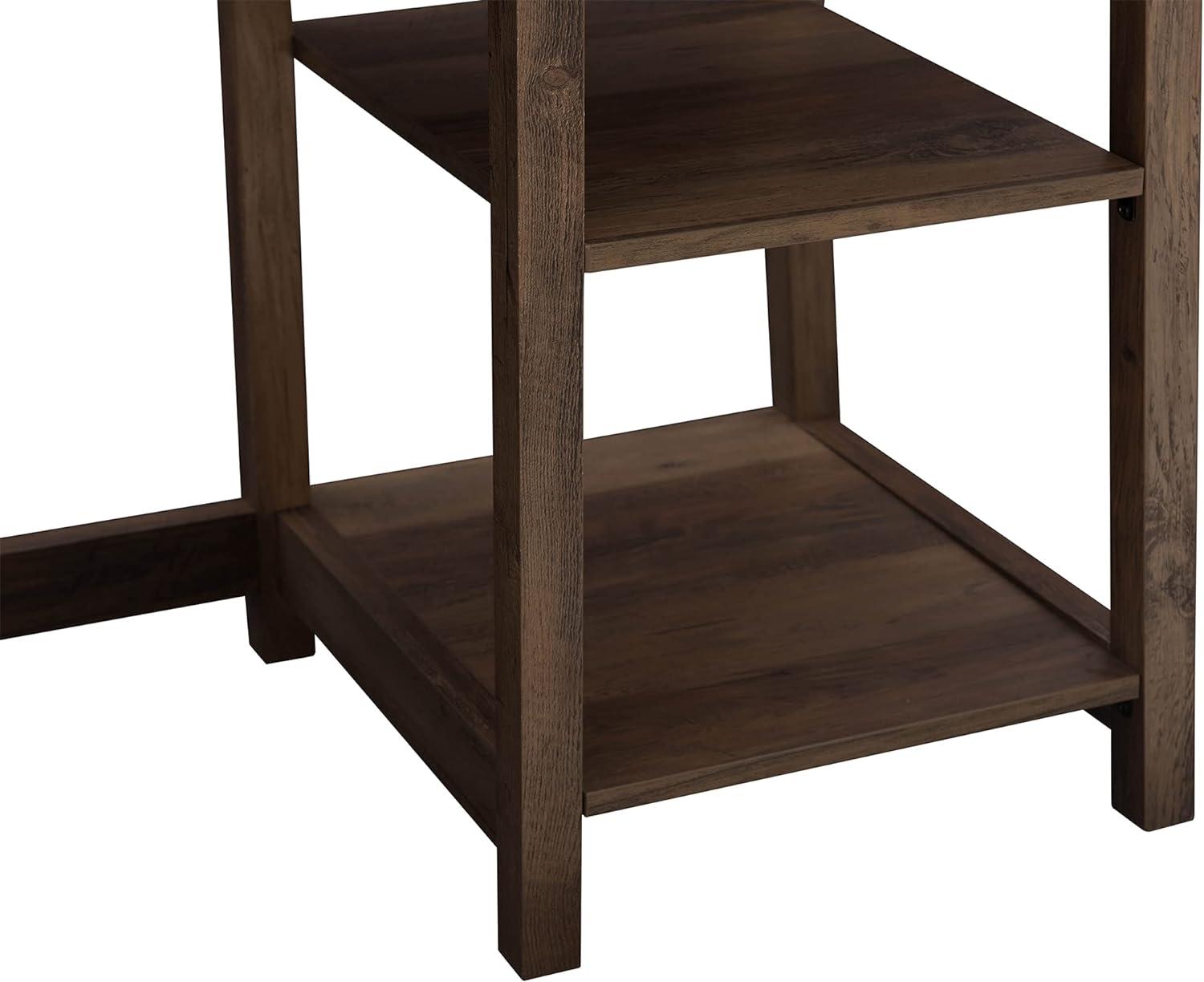 Farmington 46" Brown Engineered Wood Modern Home Office Desk