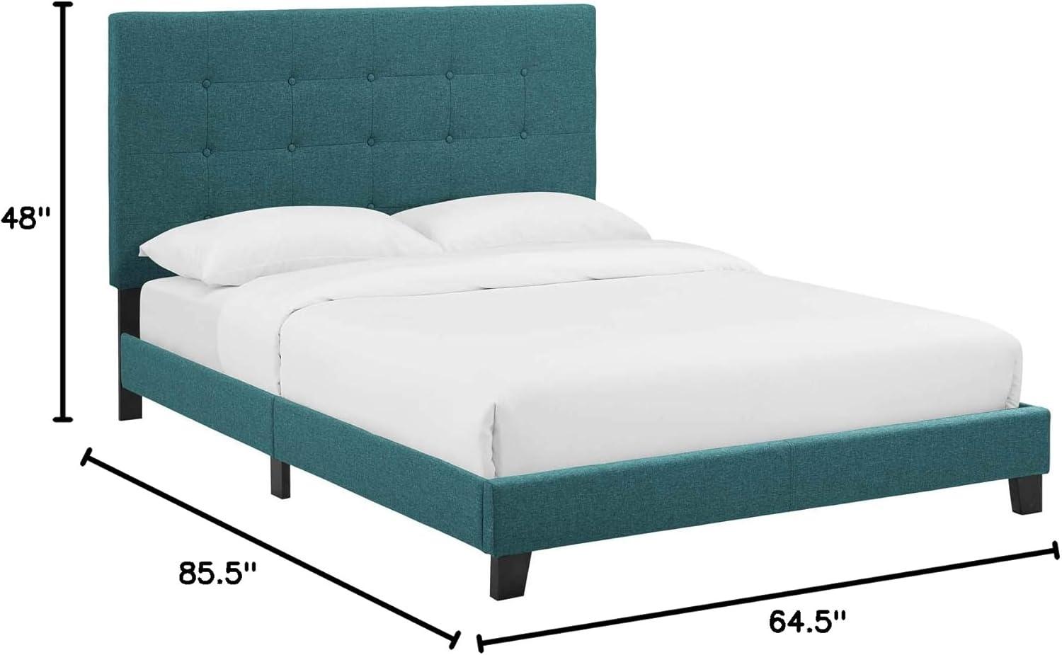 Modway Melanie Tufted Button Upholstered Fabric Platform Bed
