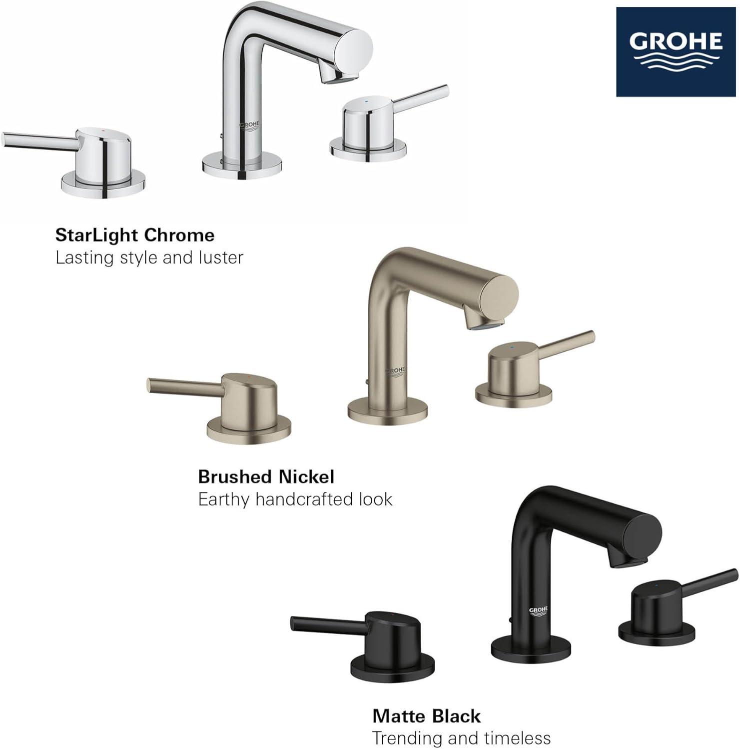 Concetto™ Mid-Arc Widespread Bathroom Faucet with Drain Assembly