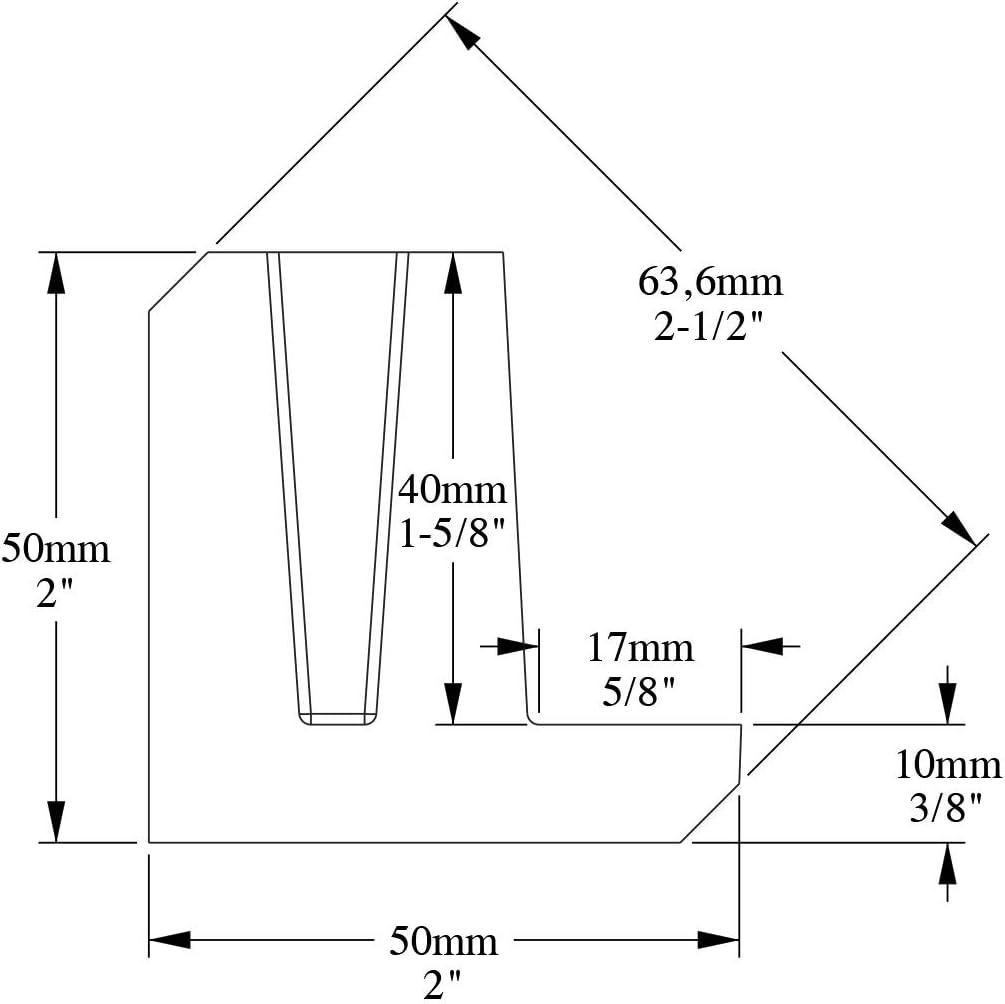 2'' H x 78.75'' W x 2'' D Plastic Crown (Set of 3)