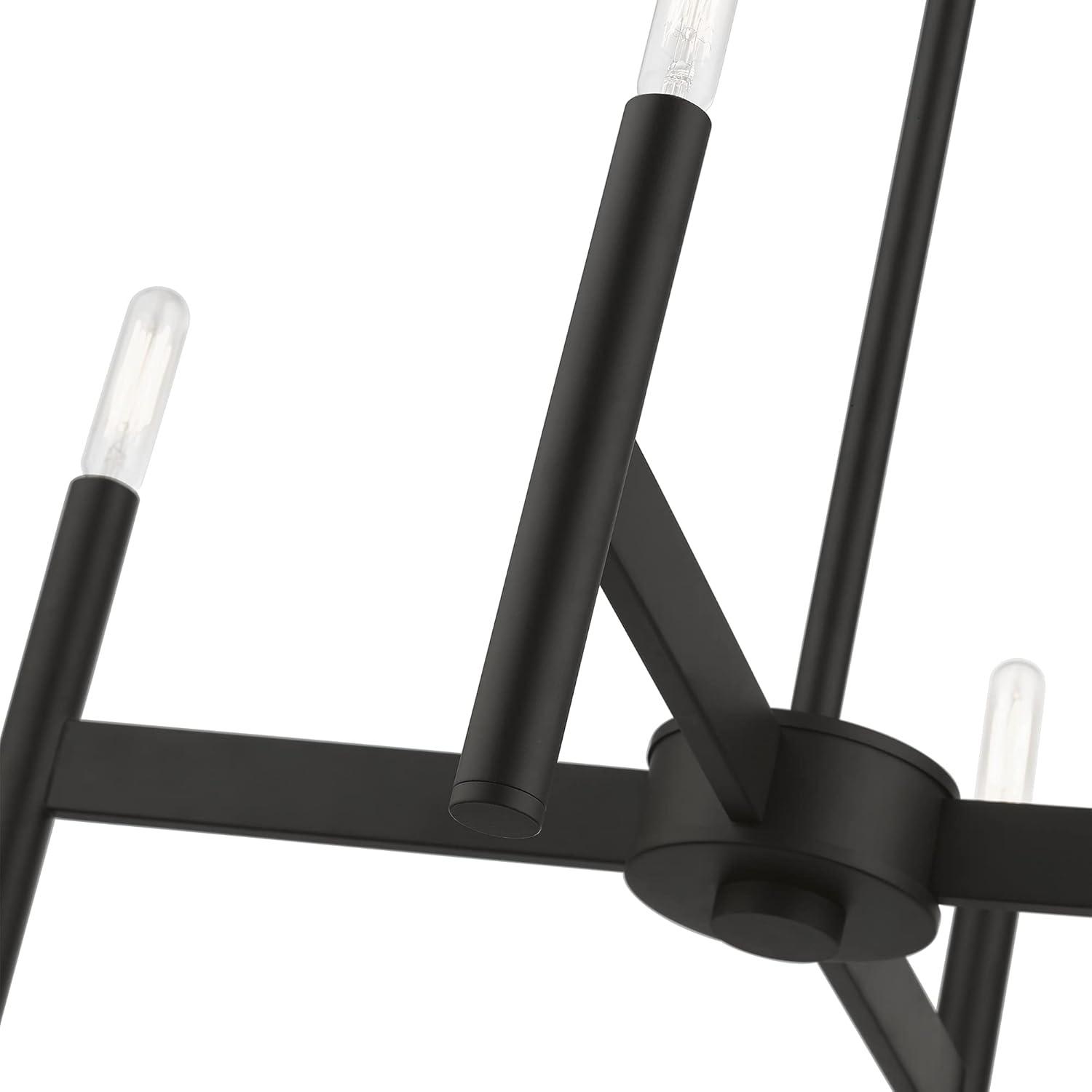 Livex Lighting Copenhagen 4 - Light Chandelier in  Black