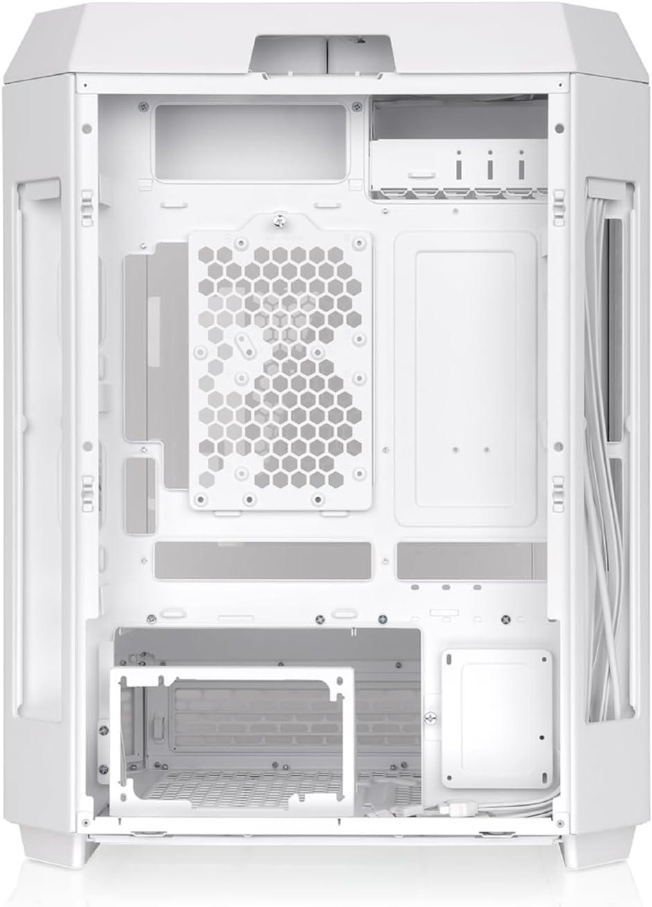 Thermaltake The Tower 600 Snow Mid Tower Chassis - Mid-tower - Snow - Tempered Glass, SPCC - 2 x 140mm Fan(s) Installed - Mini ITX, Micro ATX, ATX Motherboard Supported - 9 x Fan(s) Supported - 1 x...