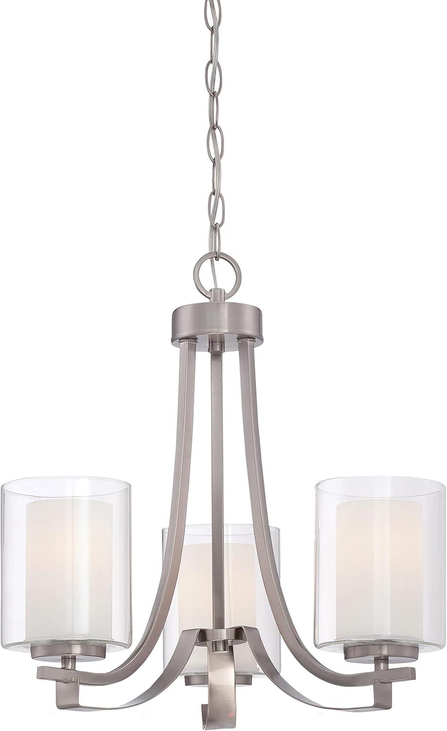 Minka Lavery 4103-84 Parsons Studio 3 Light Chandelier in Brushed Nickel