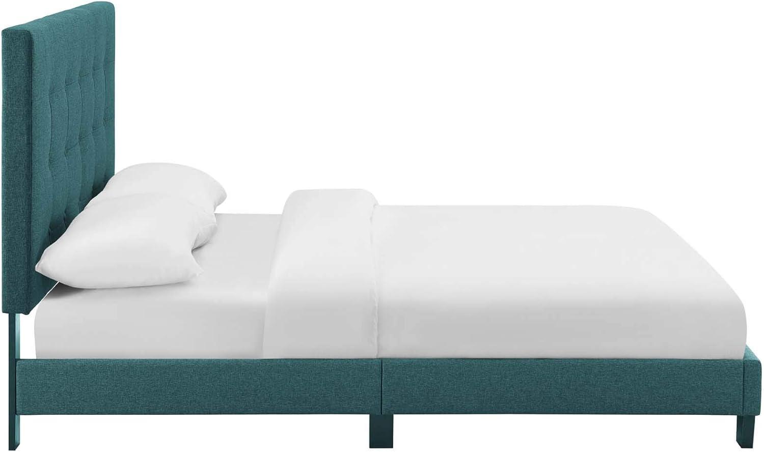 Modway Melanie Tufted Button Upholstered Fabric Platform Bed