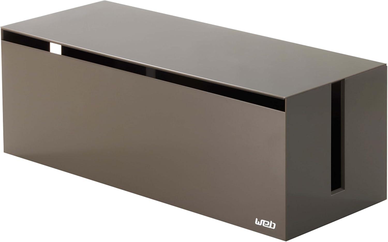 Yamazaki Home Yamazaki Home Cable Box - Outlet Cord Storage Organizer, Cover Protector, Anti-Slip Rubber Feet