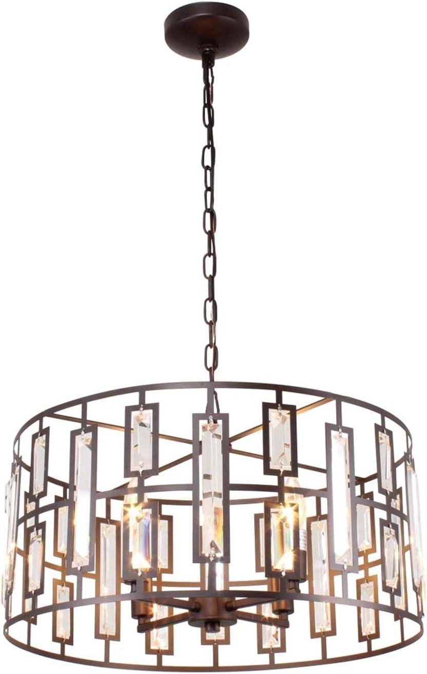 RADIANCE Goods Contemporary 4 Light Rubbed Bronze Ceiling Pendant 20" Wide