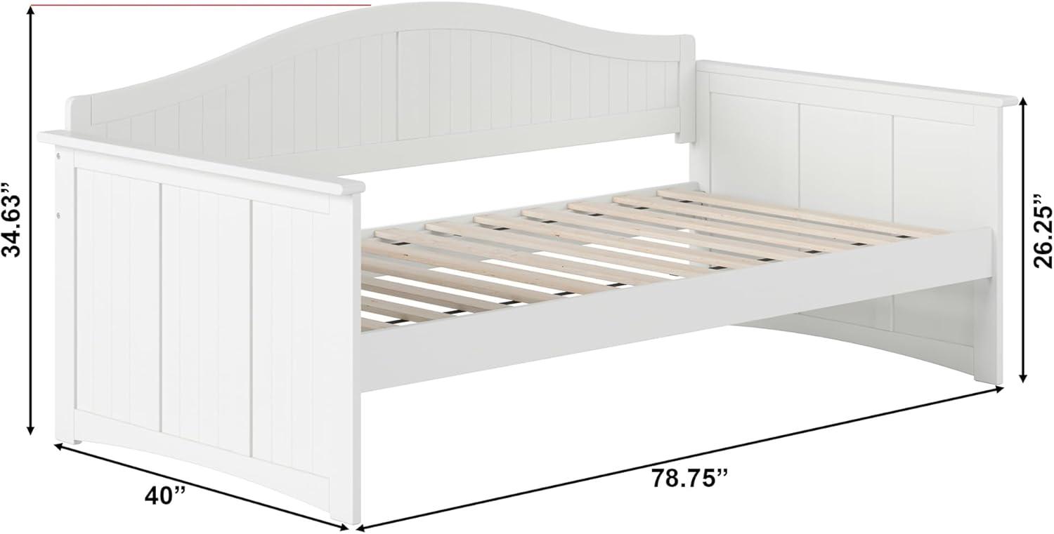 AFI Nantucket Twin Wood Daybed in White