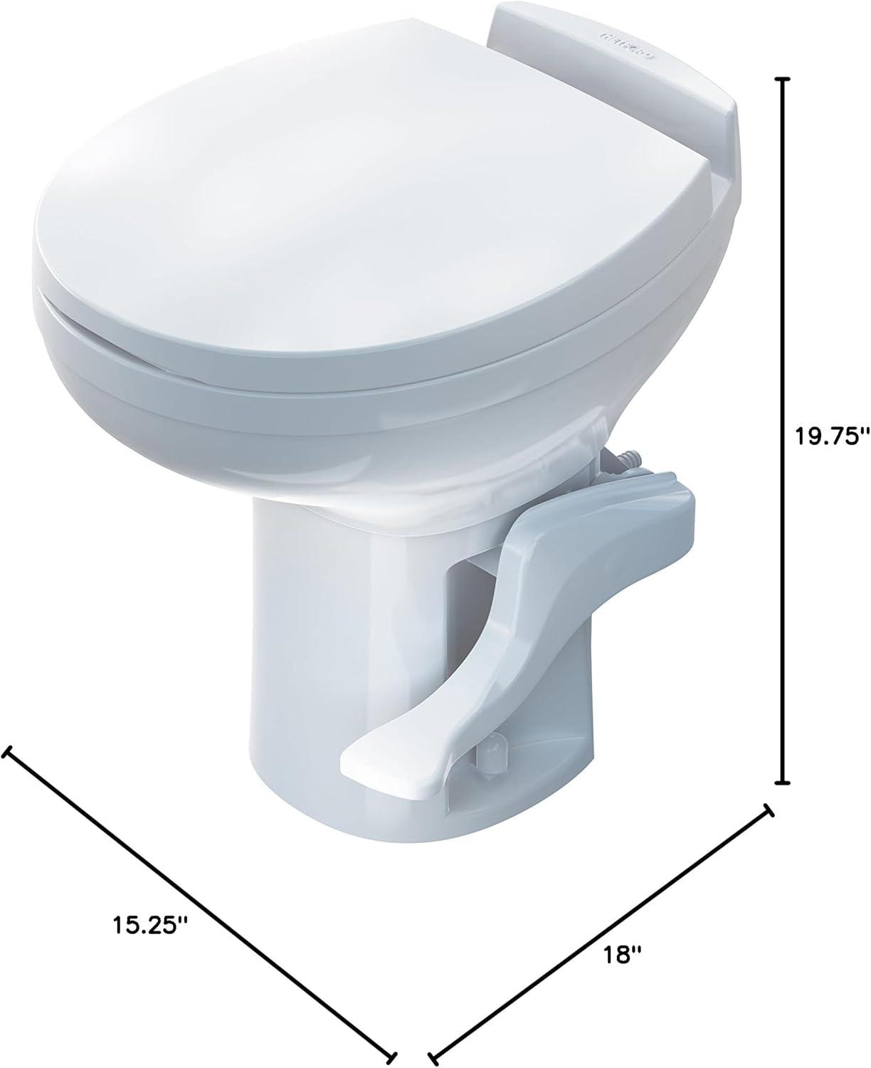 Thetford Aqua-Magic Residence RV Toilet, High, Round, White, 42169