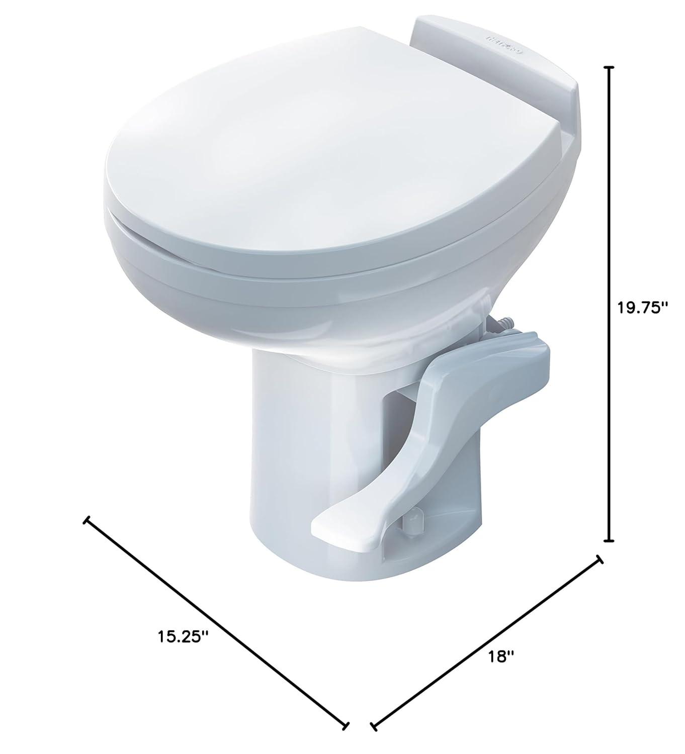 Thetford Aqua-Magic Residence RV Toilet, High, Round, White, 42169