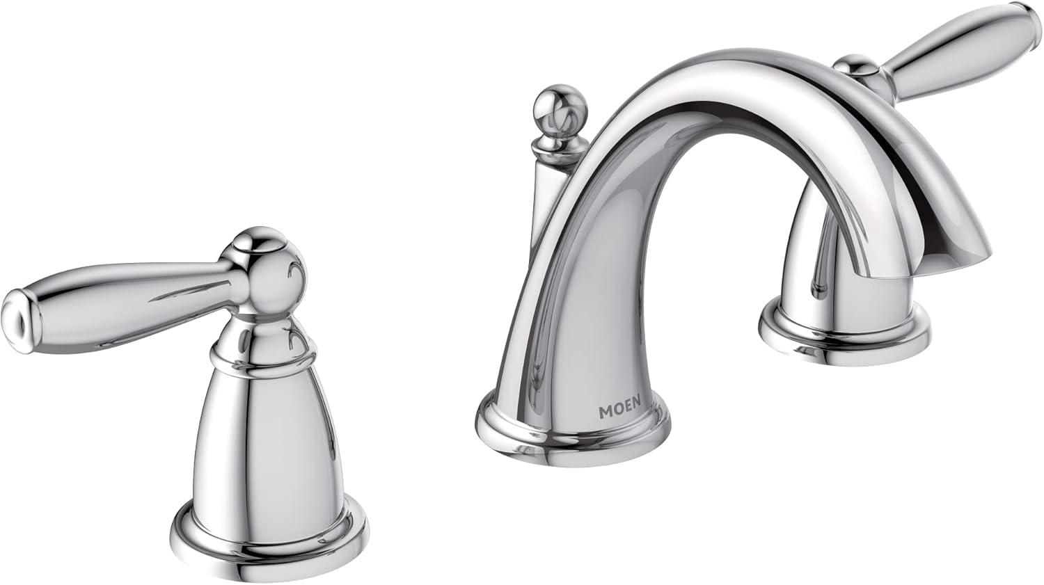 Brantford Elegance Chrome Two-Handle Widespread Bathroom Faucet