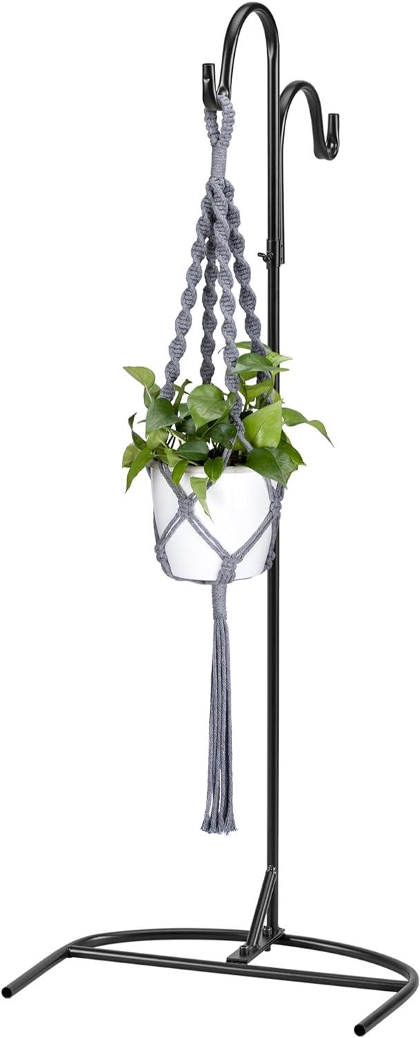 Shepherds Hooks For Outdoor - Hanging Bird Feeder Plant Pot Hook Stand Pole For Garden - Adjustable Hooks For Hummingbird Feeders And Plants