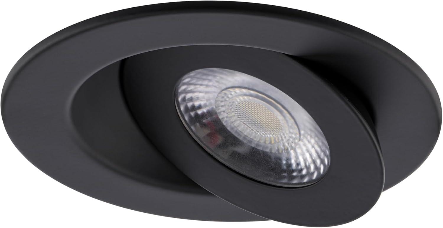 Black Adjustable LED Indoor/Outdoor Recessed Light Kit