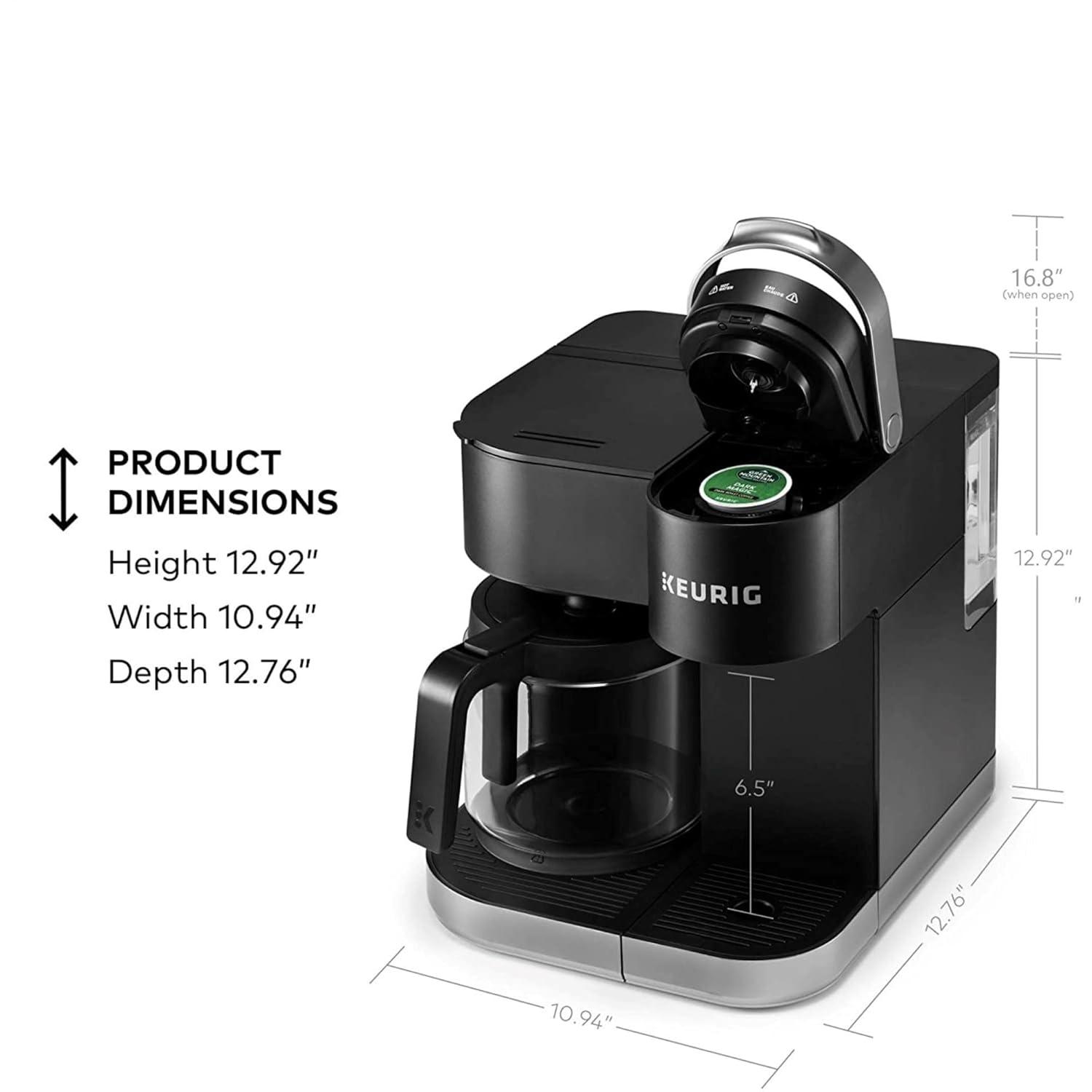 Keurig K-Duo Coffee Maker, with Single-Serve K-Cup Pod, and 12 Cup Carafe Brewer