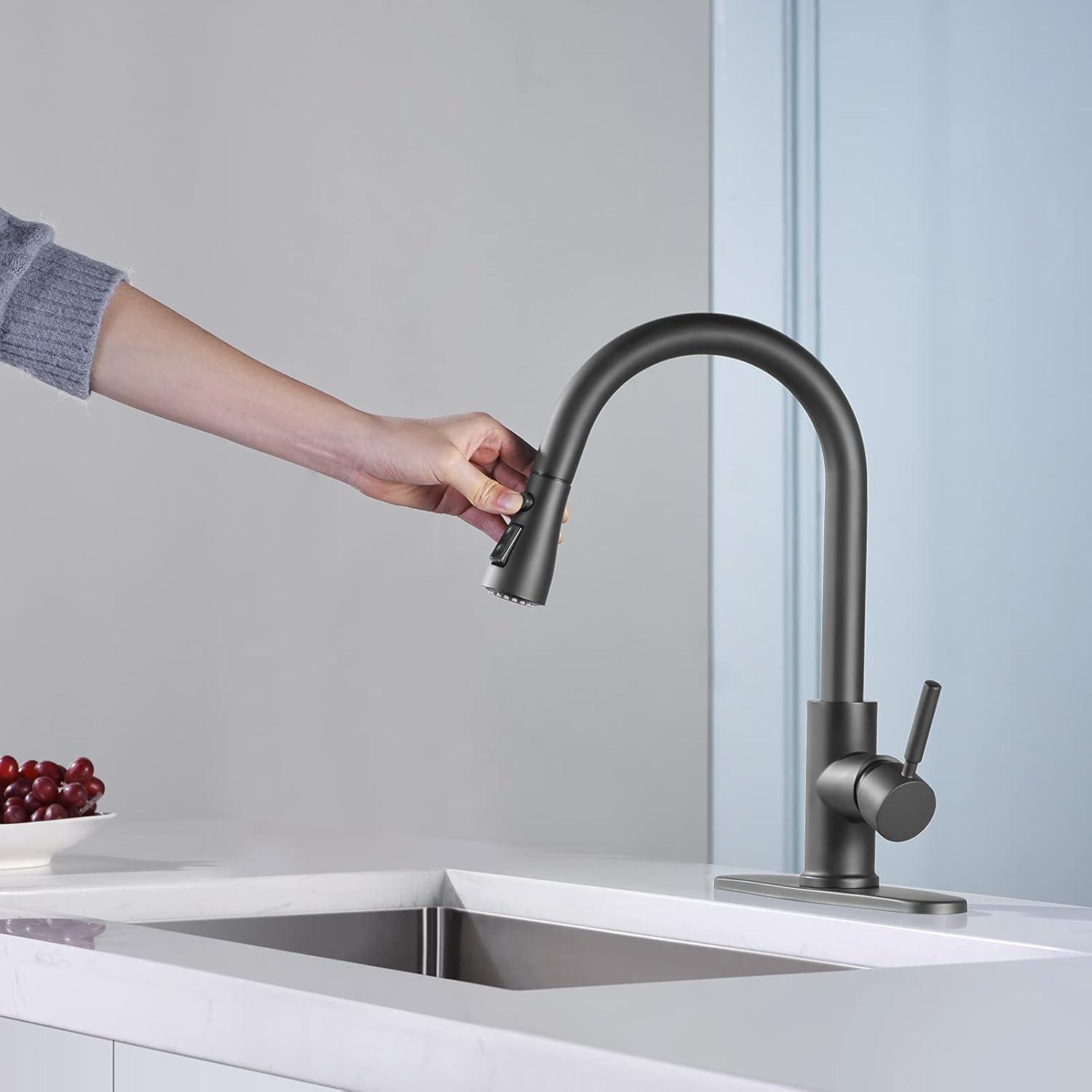 Babevy Pull Down Kitchen Faucet