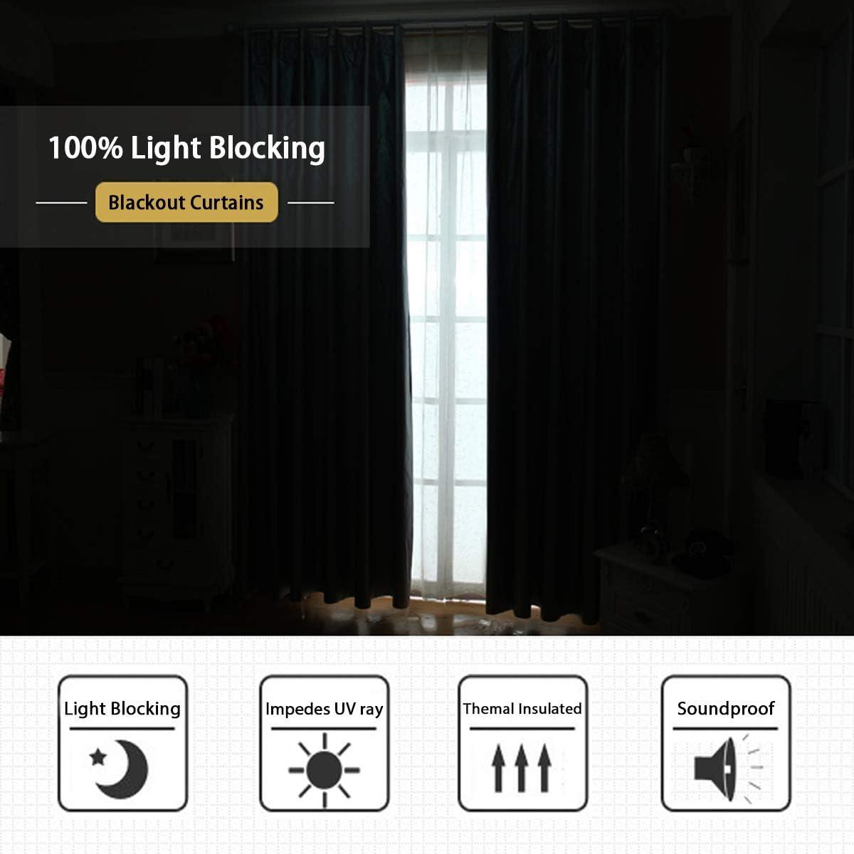 Saro Essential Blackout Curtain Collection Polyester Blackout Pair (Set of 2)