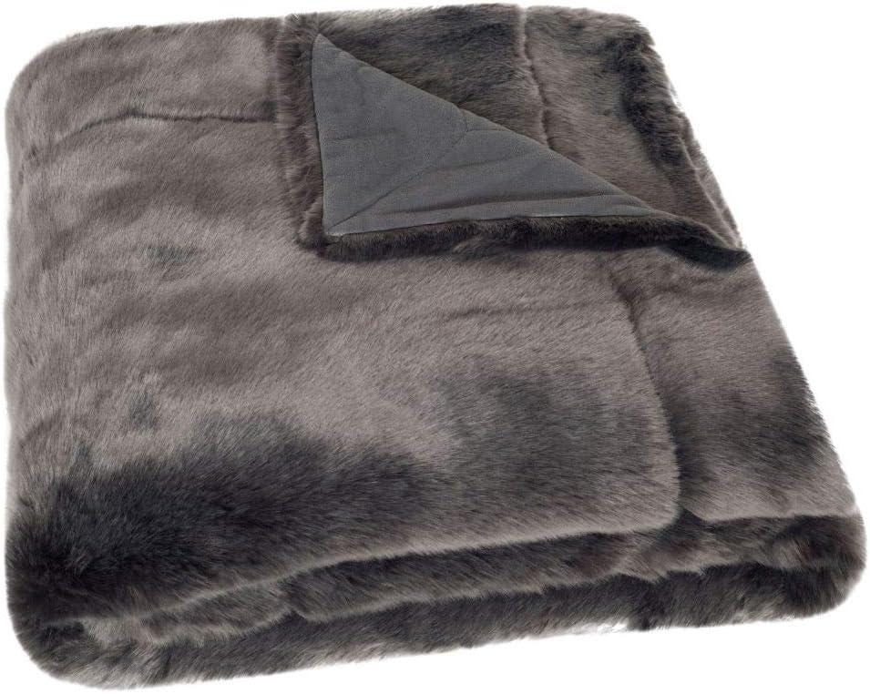 Faux  Fur Throw Blanket - Silver - 50" x 60" - Safavieh .