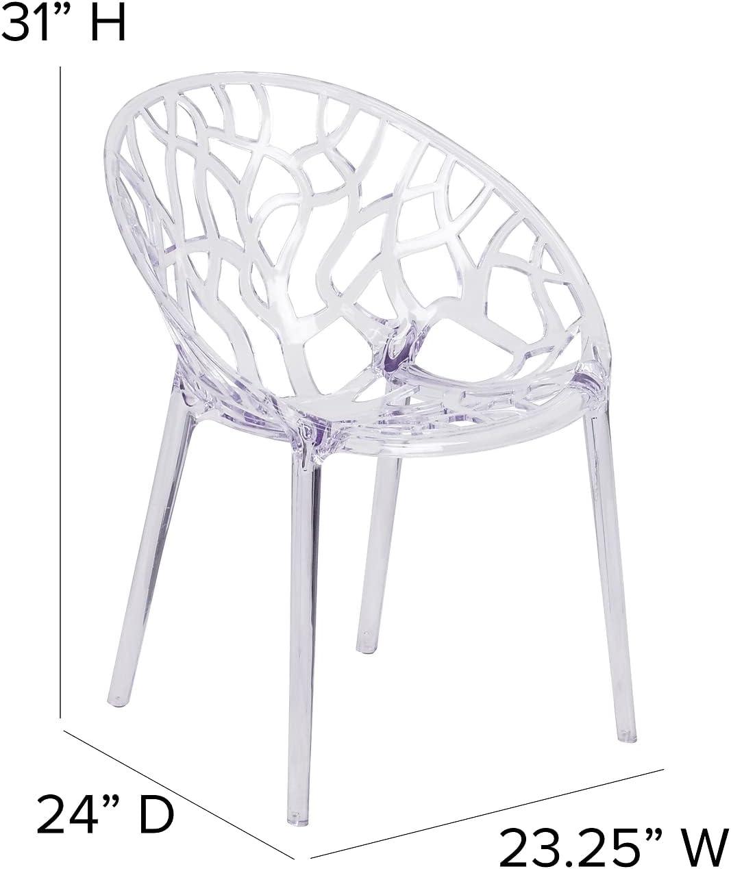 Flash Furniture Specter Series Transparent Stacking Side Chair