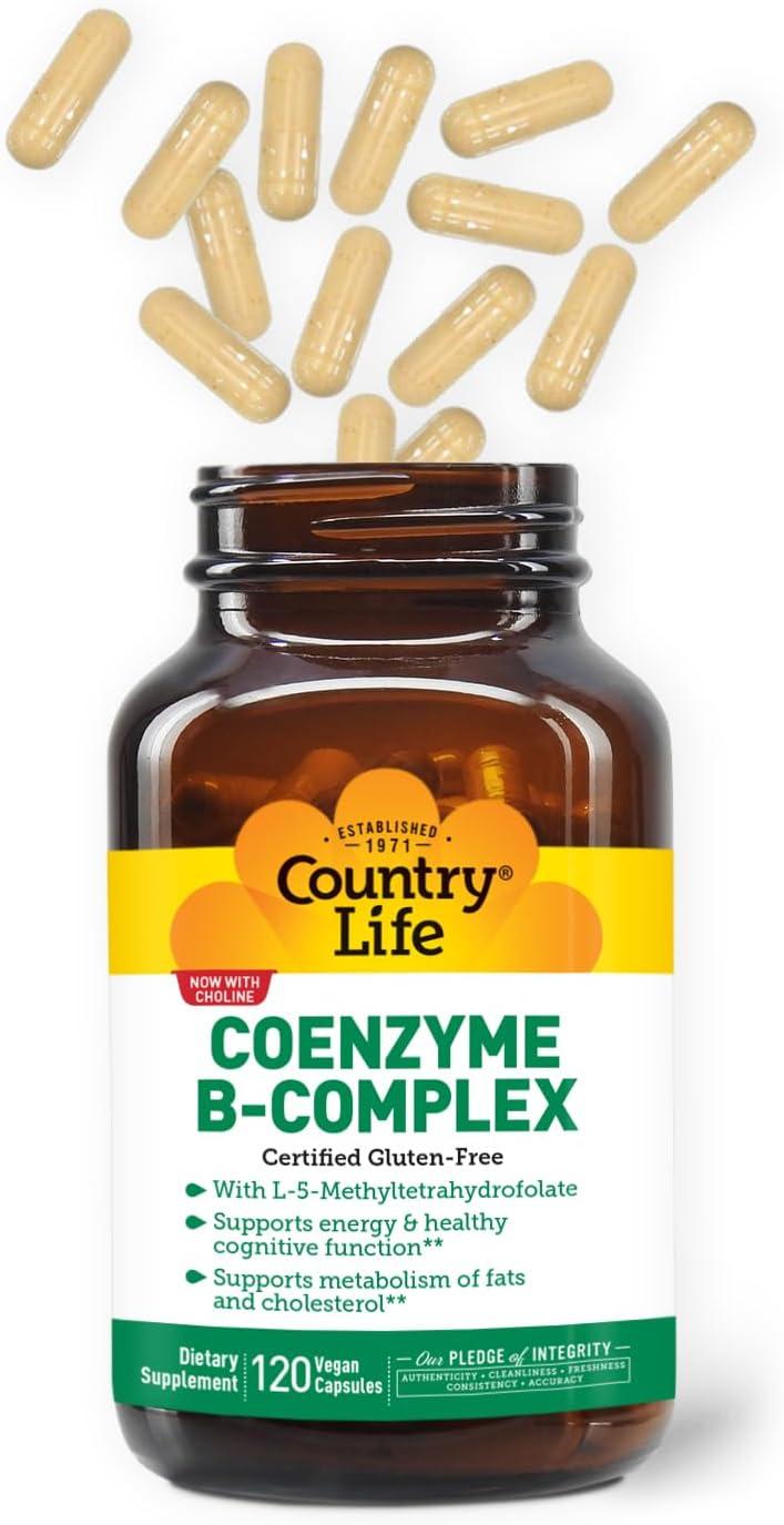 Vegan Herbal B Complex Vitamins with Biotin - 120 Capsules