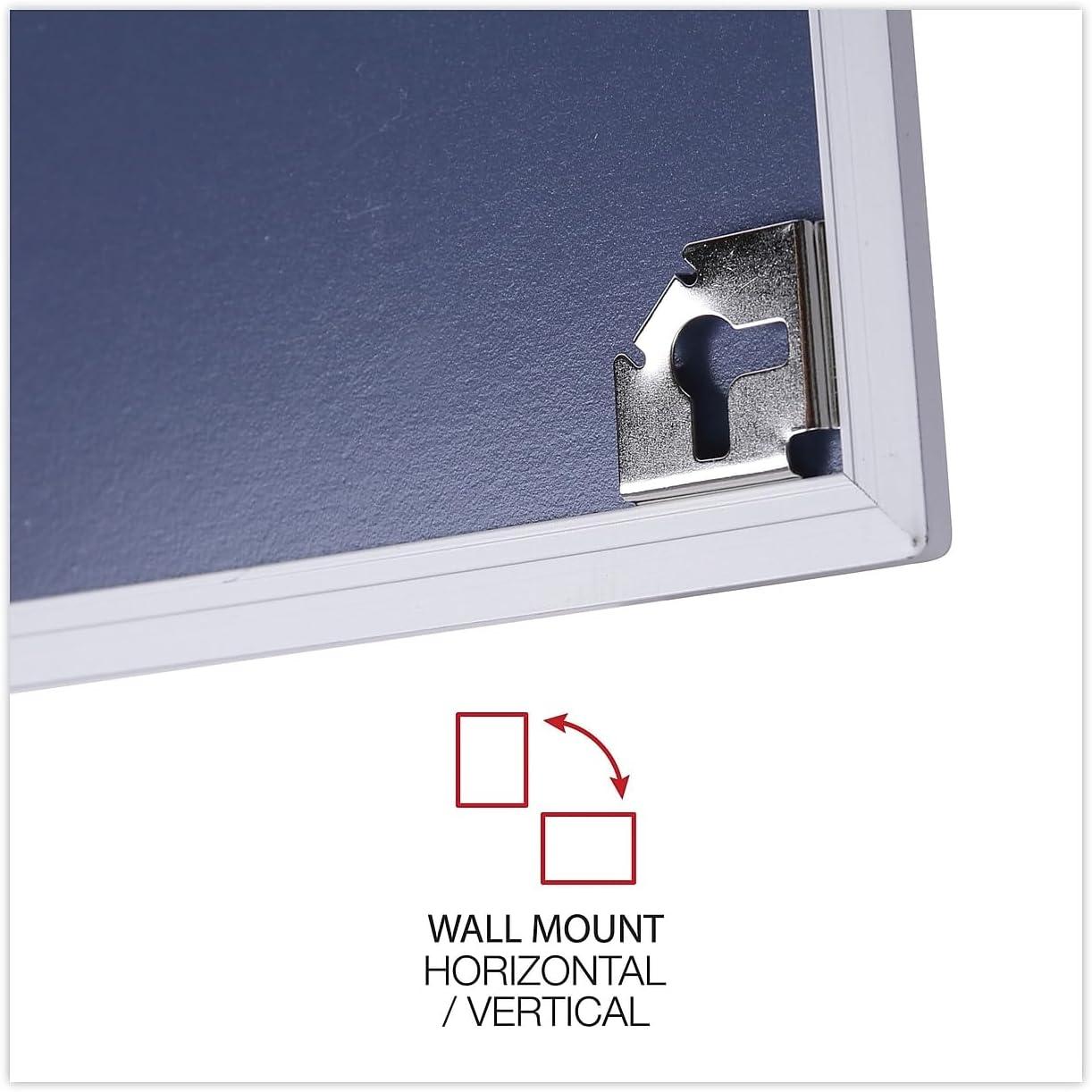 UNIVERSAL Dry-Erase Board Melamine 24 x 18 Satin-Finished Aluminum Frame 43622