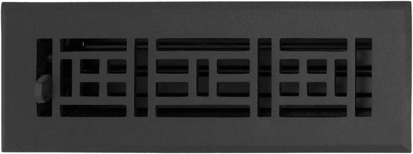 Matte Black Cast Aluminum 2 x 10 Vent Cover