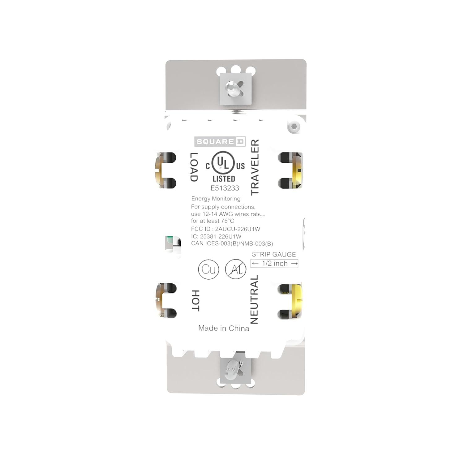 X Series 15 Amp Single Pole/3-Way Matter Smart Wi-Fi Rocker Switch Light Switch, Beige SQR141U1LAWM