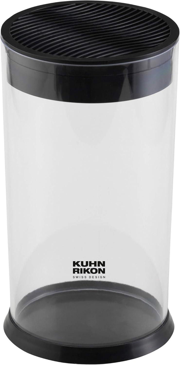 Kuhn Rikon Vision Transparent Storage Block for Knives and Scissors, Round