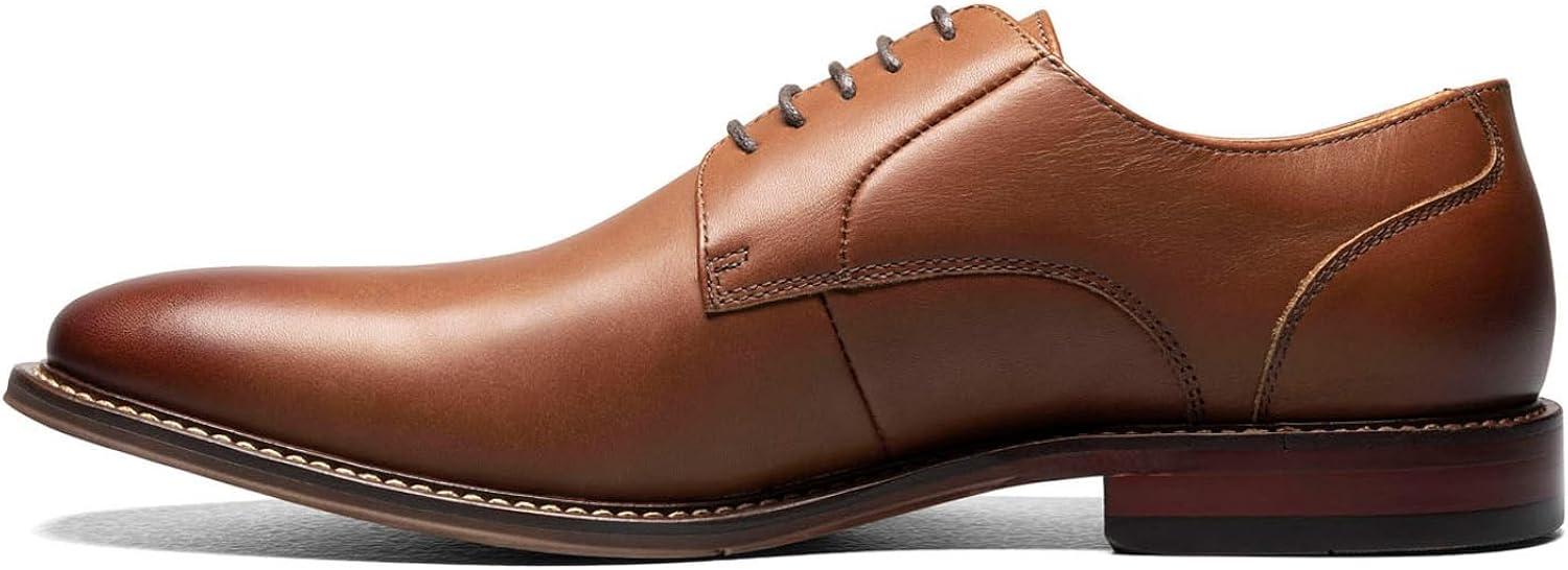 Men's Chocolate Genuine Leather Lace-up Oxford Shoes