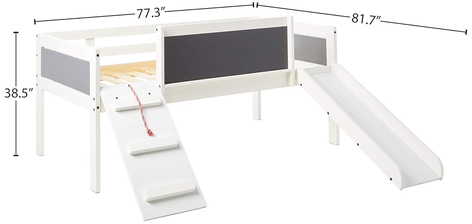 Twin Solid Wood Platform Loft Bed by Donco Kids