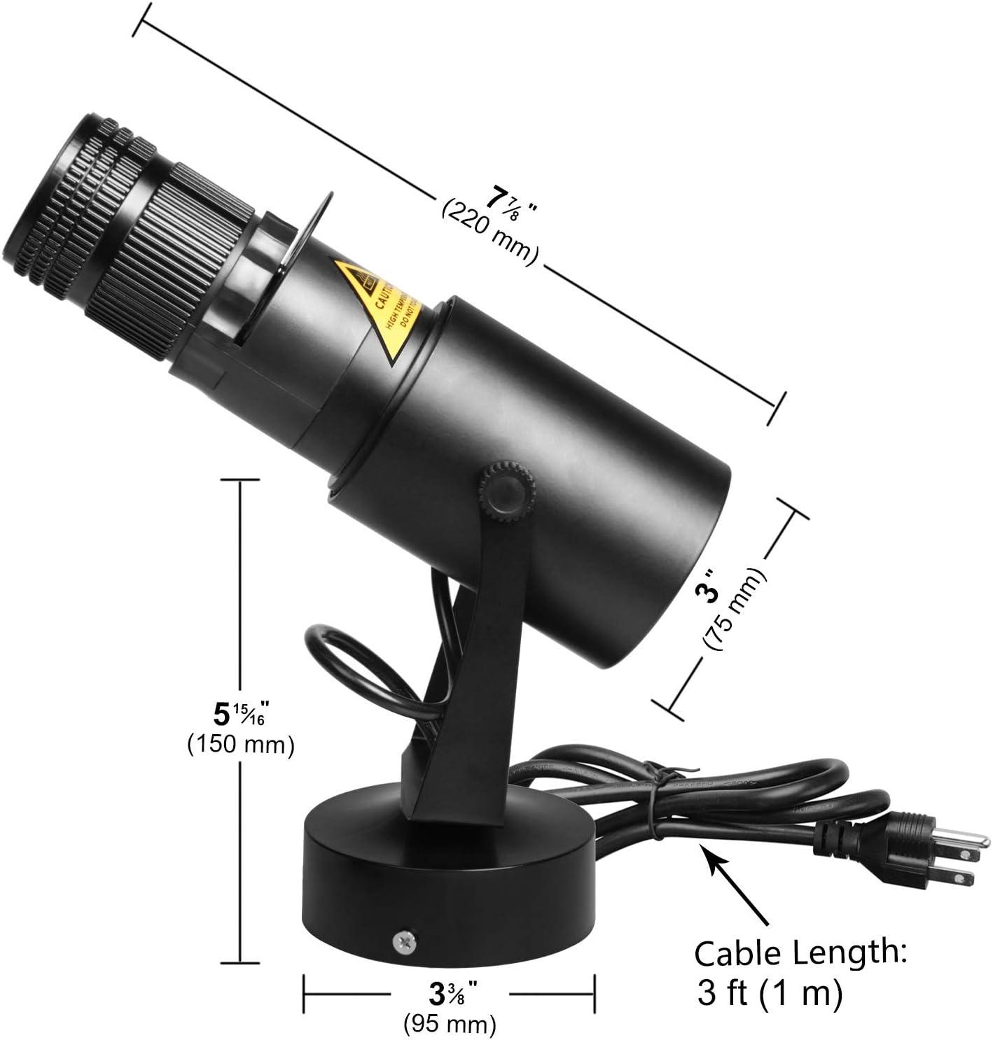 15W Black Adjustable LED Spot Light with Glass Lens