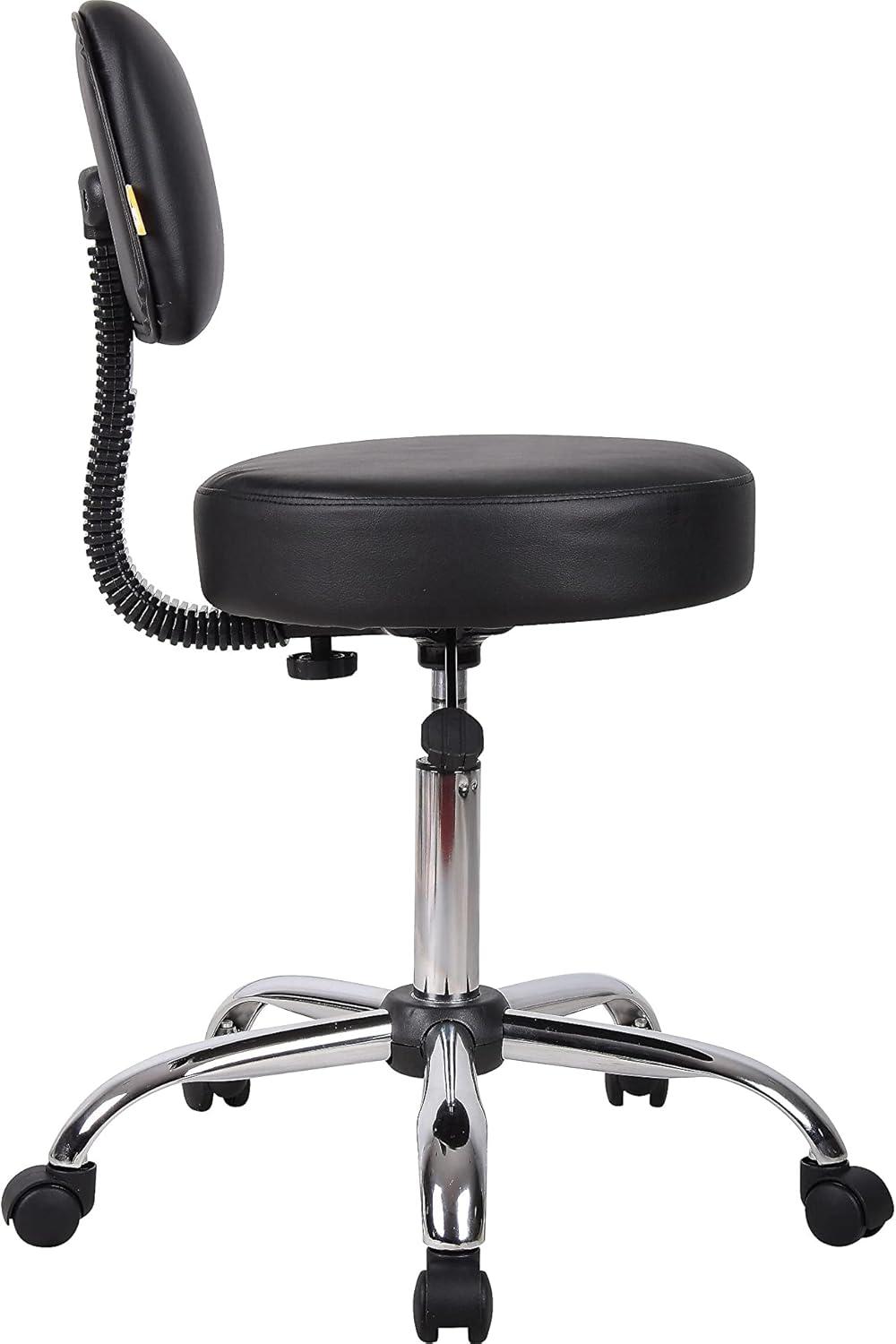 Medical Stool with Back Cushion - Boss Office Products