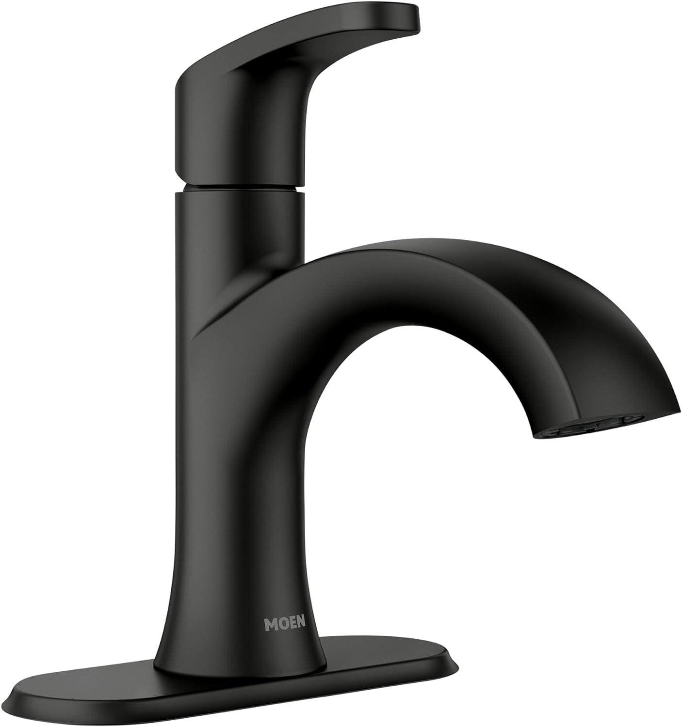 Karis Matte Black Single Handle Bathroom Faucet