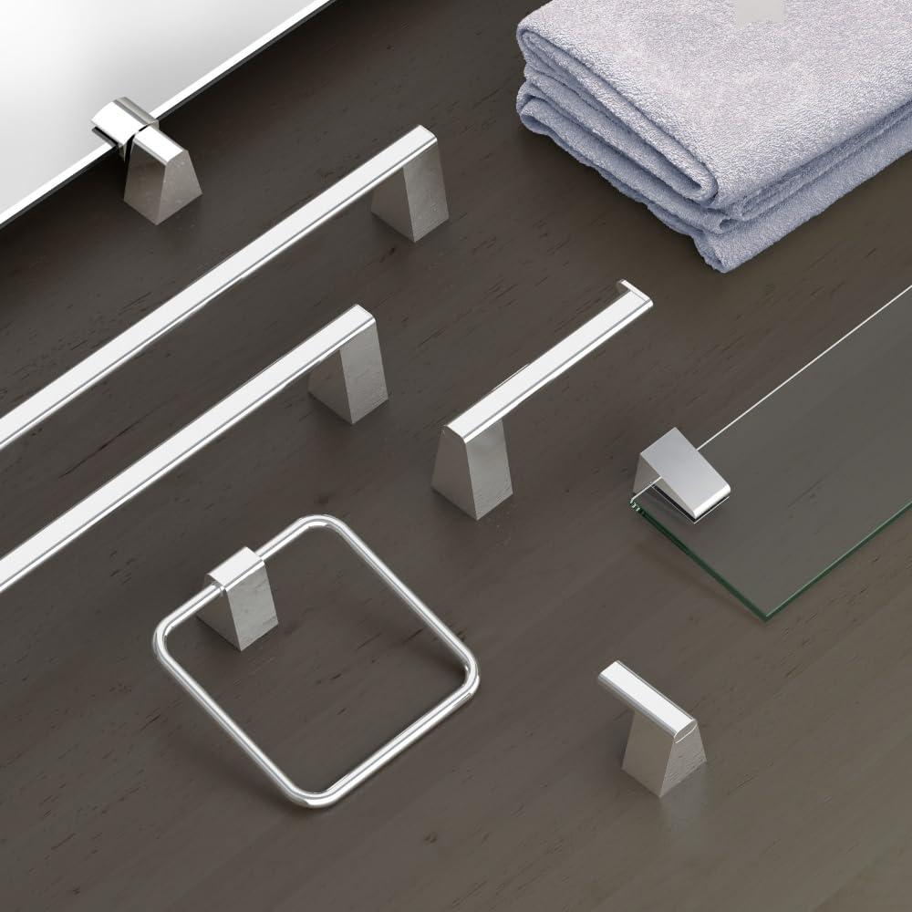 Gatco 4066 Elevate Vanity Glass Shelf, Brushed Brass