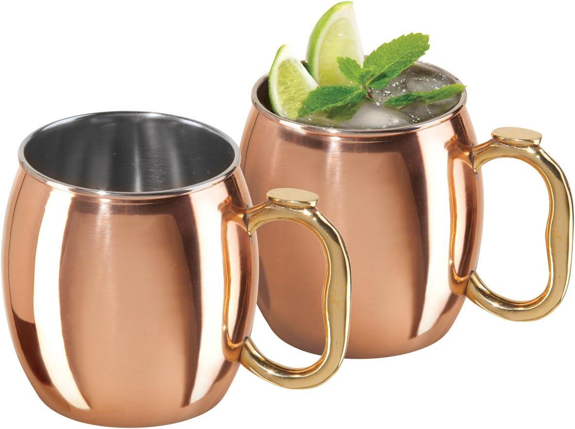 OGGI Oggi Barware 2 Piece 20 Oz Stainless Steel Moscow Mule Mug Set (Set of 2)