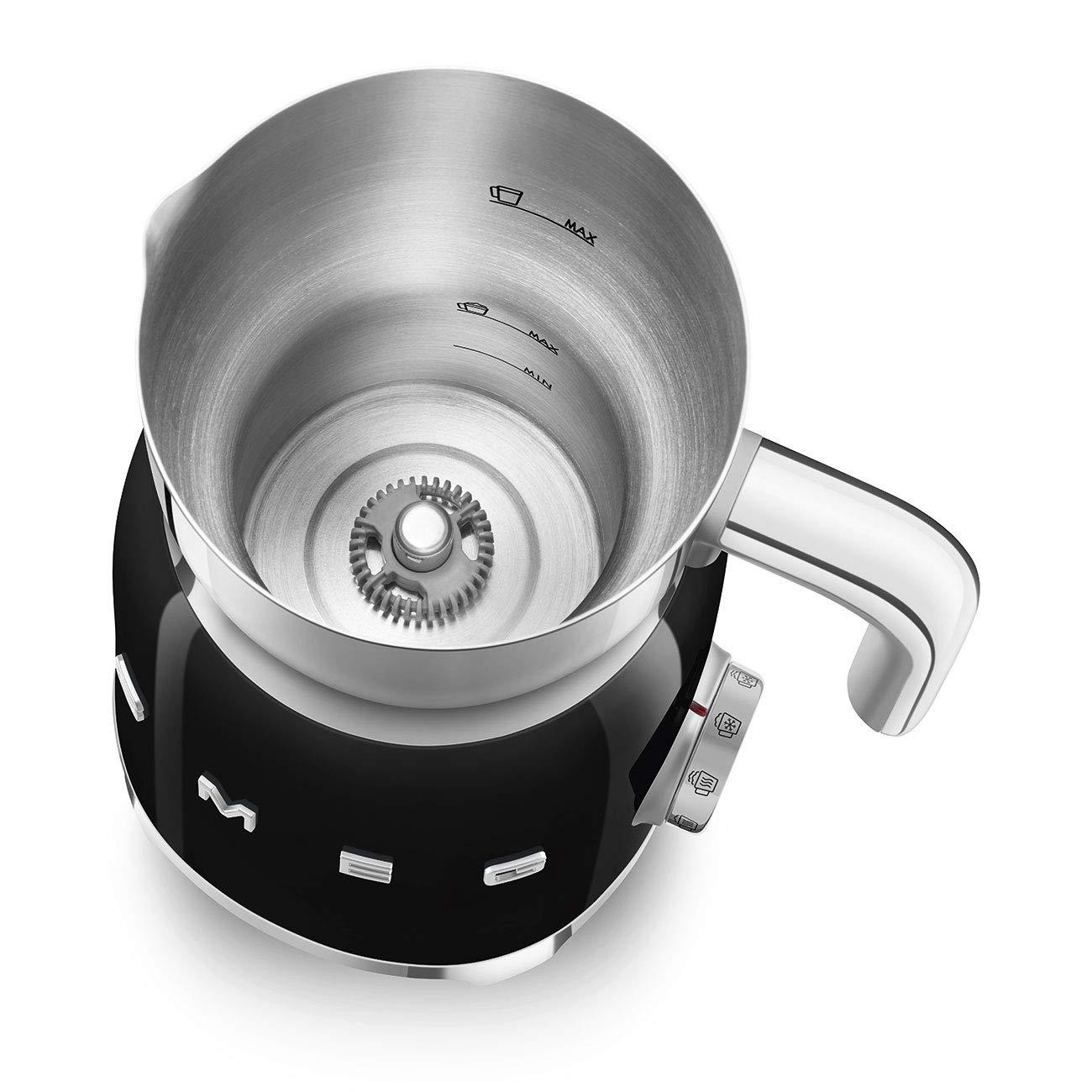 SMEG Black Retro Milk Frother