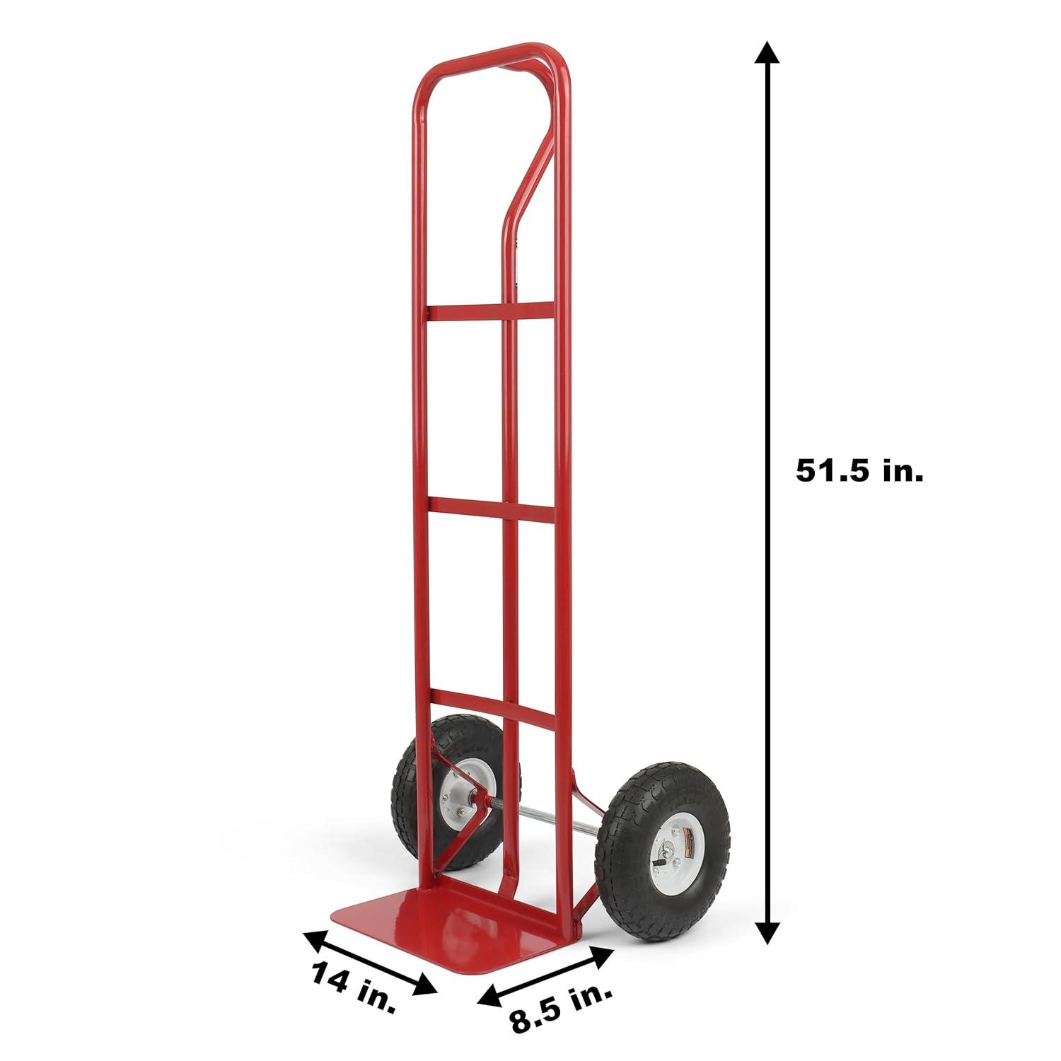 Simpli-Magic Red Steel 600-Lb Capacity Hand Truck Dolly