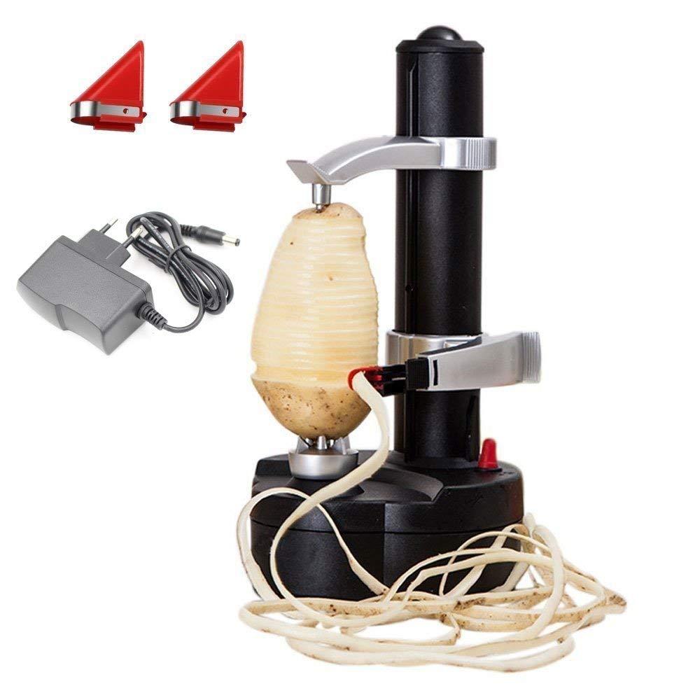 Rapid Peeler - One Touch Electric Action for Effortless Peeling (Black)