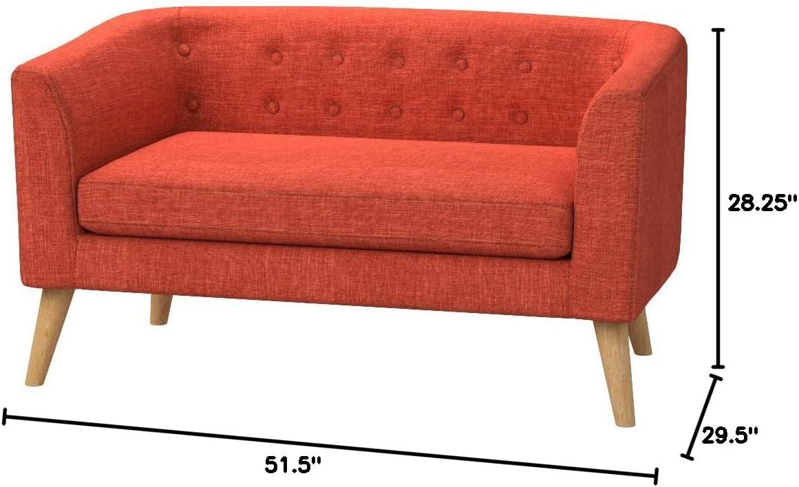 Bridie Mid-Century Loveseat Muted Purple - Christopher Knight Home: Stylish 2-Seater, Polyester Upholstery, Hardwood Frame