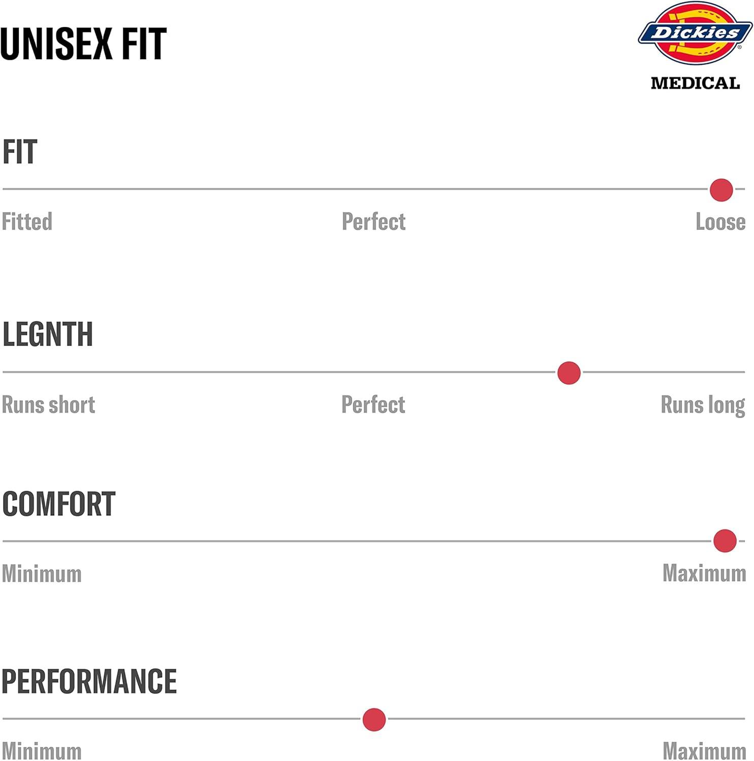 Dickies Lab Coat for Men and Women 40" Button Front Closure Unisex Lab Coat with 3 Pockets - 83403