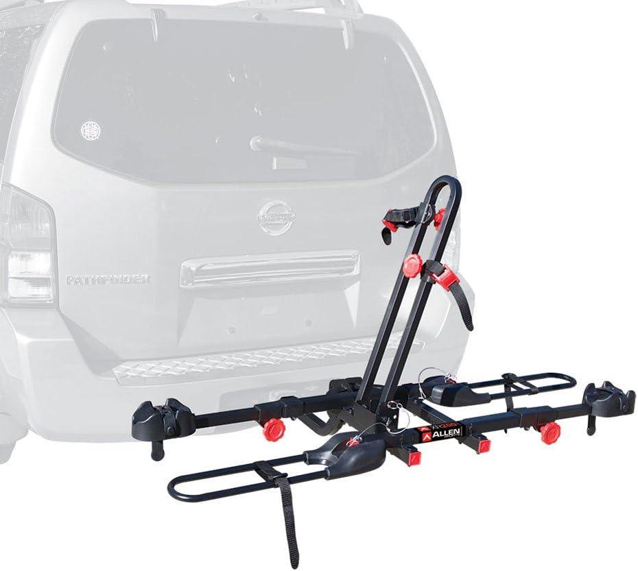 Black Powder Coated Steel 2-Bike Hitch Rack