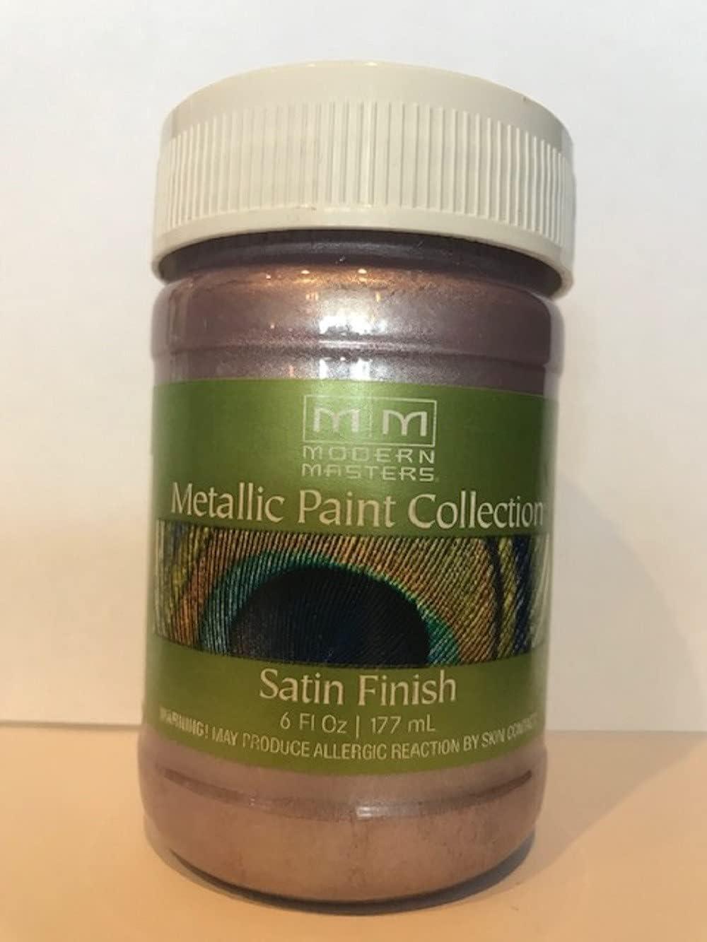 6 oz Modern Masters ME246 Rose Metallic Paint Collection Water-Based Decorative Metallic Paint