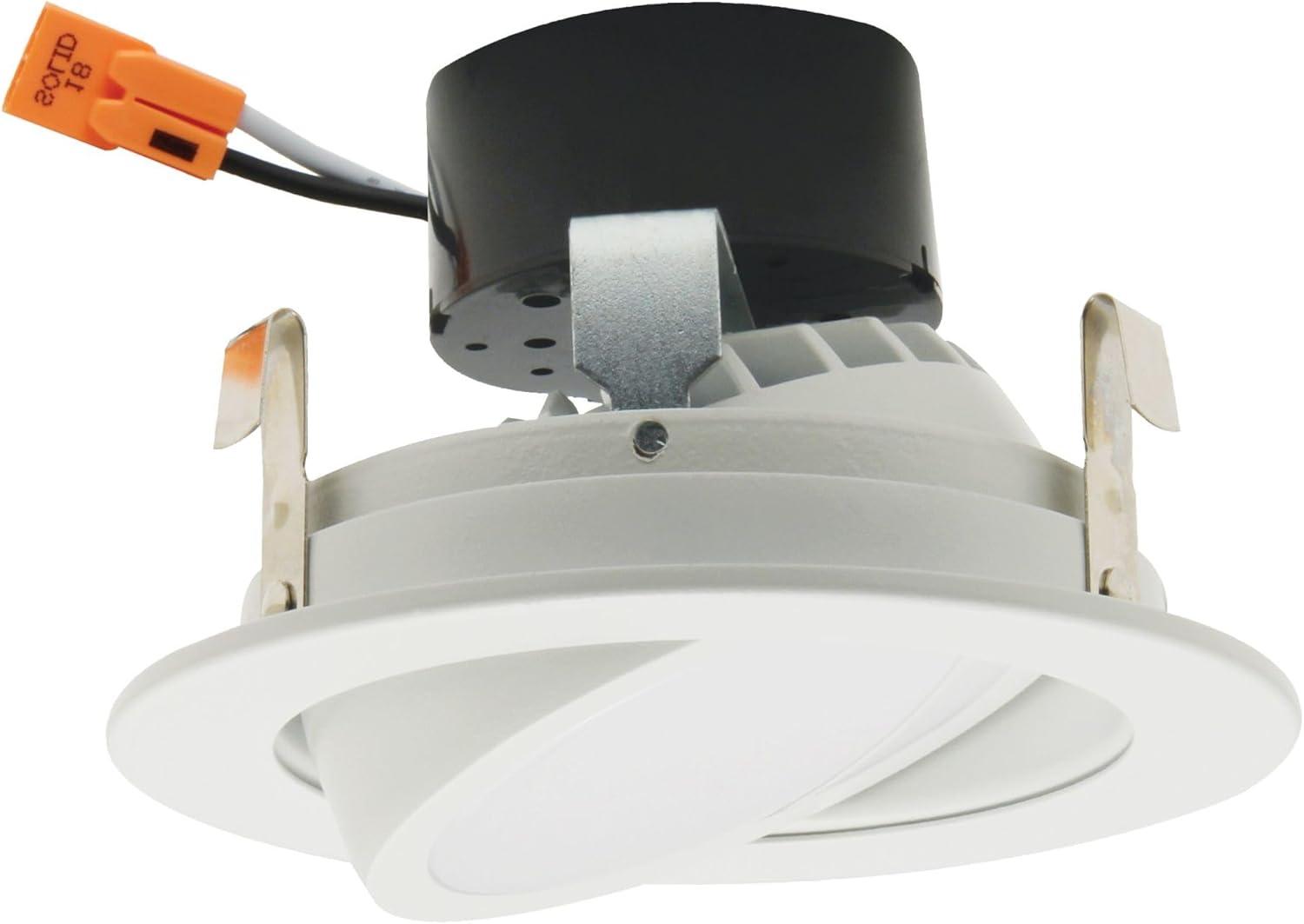 White 4" Adjustable LED Recessed Trim with 700 Lumens