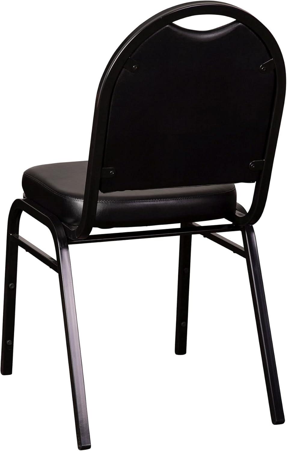 Hercules Series Commercial Dome Back Stacking Banquet Chair with Metal Frame