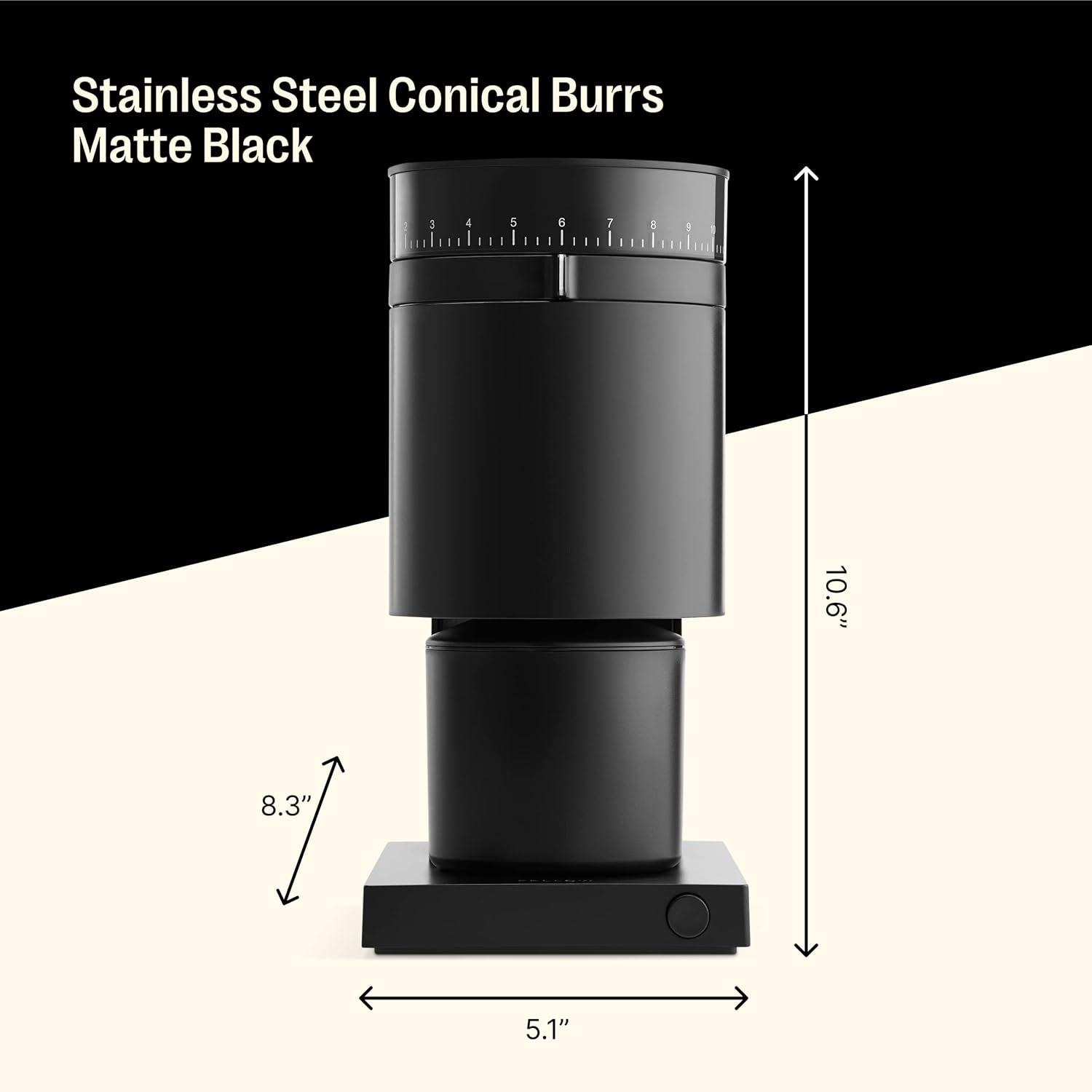 Fellow Opus Conical Burr Grinder Matte Black