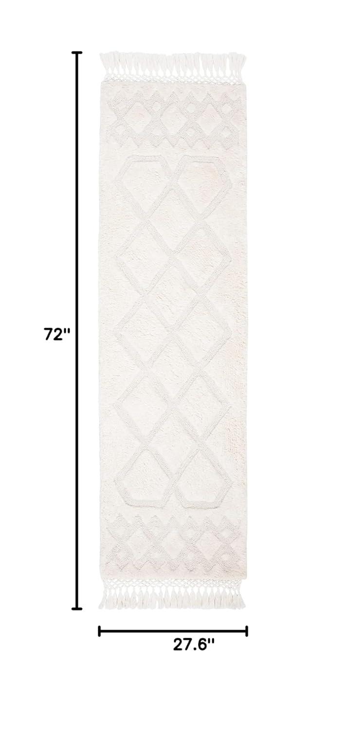 Casablanca CSB651 Hand Tufted Indoor Runner Rug - Ivory - 2'3"x6' - Safavieh