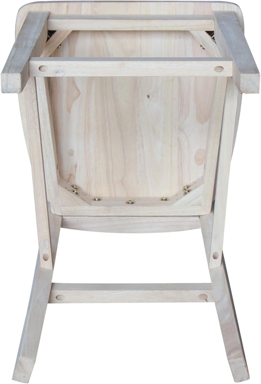 San Remo Unfinished Wood Counter Height Stool