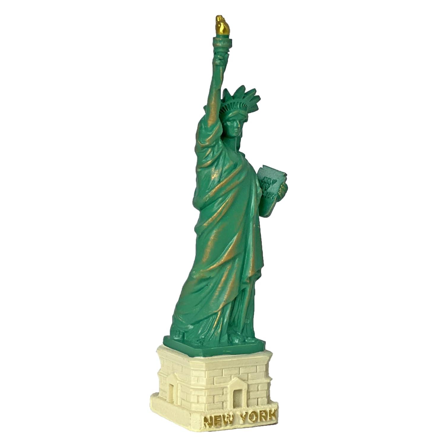 Authentic Scaled 4" Copper Statue of Liberty Replica Statues, NYC Souvenir