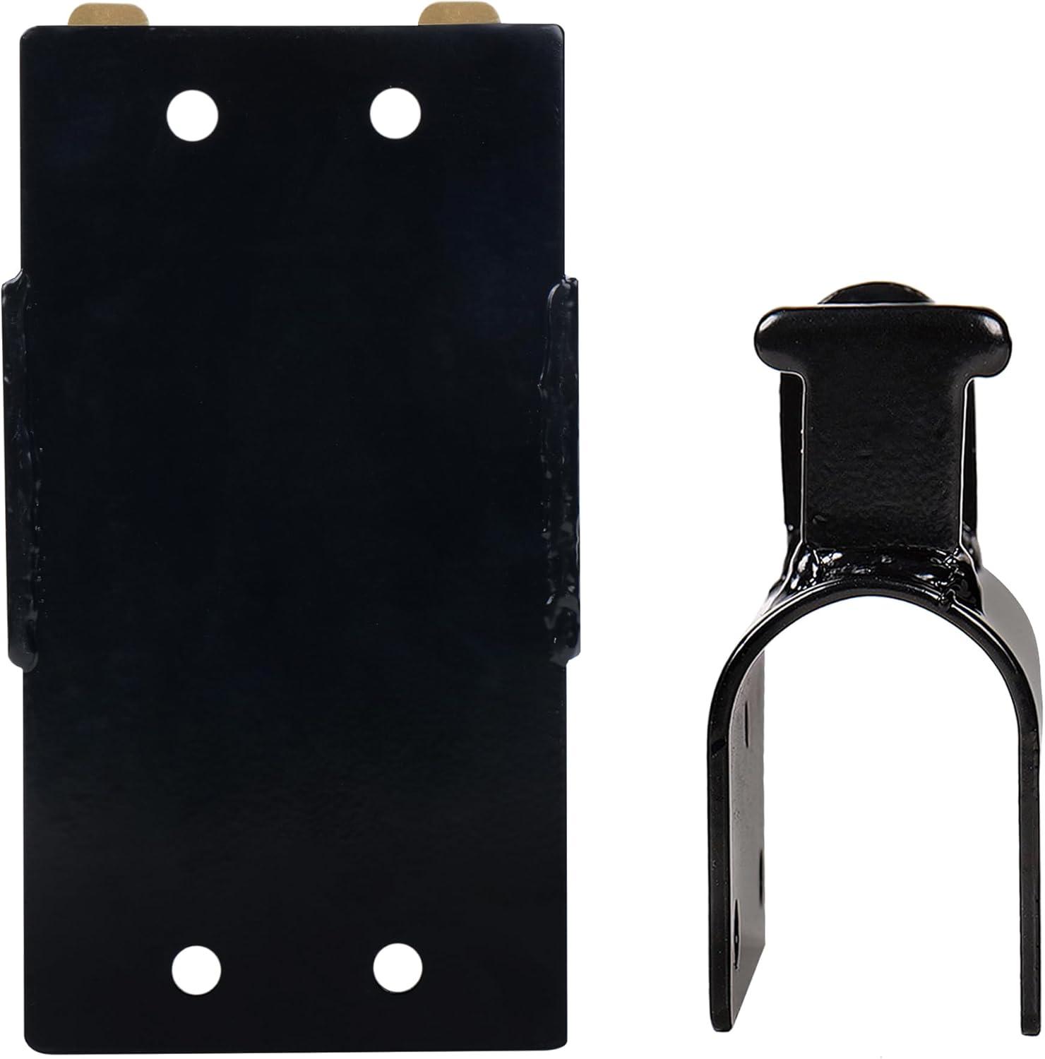 Black Steel Manual Gate Latch for Chain Link Fence