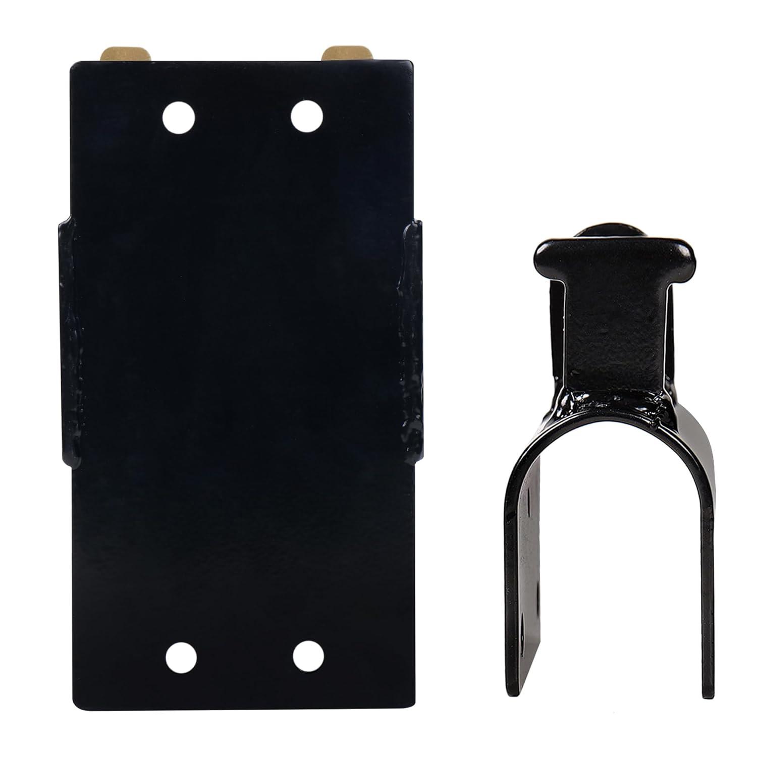 Black Steel Manual Gate Latch for Chain Link Fence